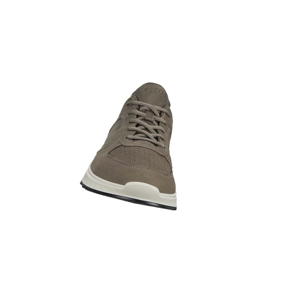 Men's Ecco Exostride Sneakers Olive | USA 616XYU